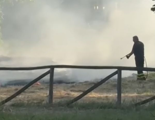 Fiamme nella riserva di Santa Filomena, tra Pescara e Montesilvano